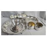 Estate lot of silver plated items