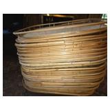 Lot of bamboo trays