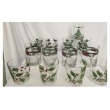 Lot of Christmas glasses
