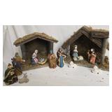 Wooden Nativity Scene