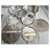 Estate lot of silverplated items
