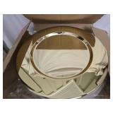 Lot of 12 gold charger plates