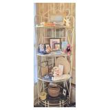 Metal & Glass 4 Shelf Corner Display SHELF ONLY