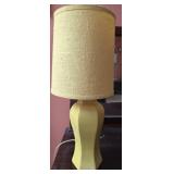 Vintage Yellow ceramic lamp