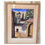 Signed Watercolor Painting by Gil Rosales