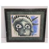 Mike Luckovich Statue of Liberty Tribute Sept 11