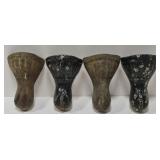 4 antique cast iron claw foot multi purpose legs