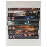 Assorted seasons of 24 DVDS