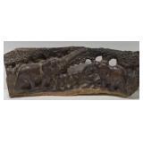 Hand carved hardwood African folk art
