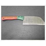 Hand made Damascus steel kitchen knife