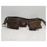 Brown Leather Contractors Work Belt