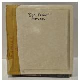 Vintage photo album with photos