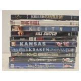 Lot of 10 new / used DVDs Kraken kill switch ect