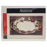 Signature home collection poppies platter