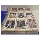 Binder full of collectible baseball cards