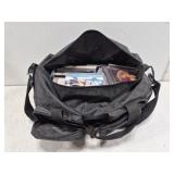 Black bag full of CDs
