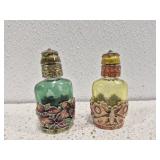 2 Monet glass perfume bottle