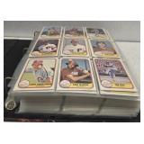 Binder full of collectible baseball cards