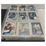 Binder full of collectible baseball cards