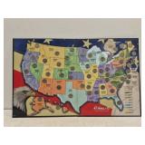 Fifty State Series Quarters collectors map