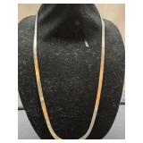 Sterling silver 27.9g 5.3mm 29' flat necklace