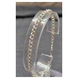 Sterling silver 8.75' bracelet 4.6g