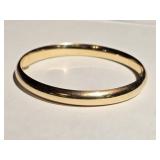14k EternaGold Bangle Bracelet approx 9 grams