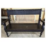 Beautiful Gothic Revival Style Antique Bench