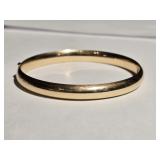 14k EternaGold Bangle Bracelet approx 9.1 grams