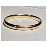 14k EternaGold Bangle Bracelet approx 8.9 grams