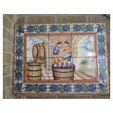 Tile wall decor
