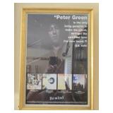 Framed Peter Green Fleetwood Mac poster