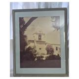 framed vintage historic Spanish Colonial bell towe
