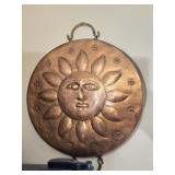 Large Copper or Brass Sun Wall Decor