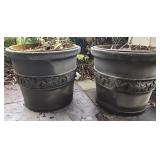 Pair of foam planters