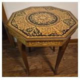 Vintage Italian octagonal side table