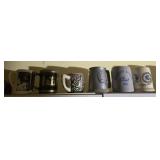 Lot of 5 Vintage Collectible Beer Mugs