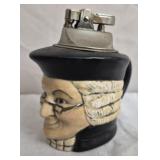 Novelty Toby jug porcelain table lighter
