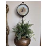 Antique brass metal scale