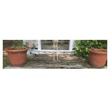 Pair of plastic planters