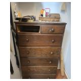 Dresser and contents as is