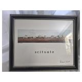 framed print Scituate landscape scene
