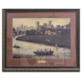 Framed print of Warwick Castle 1695
