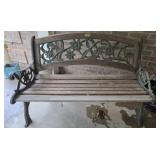 Leisure ways iron and wood bench