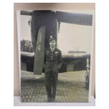 WWII era Royal Air Force pilot pic on canvas