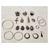 Estate Lot of Sterling Silver Jewelry Pcs