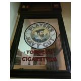 Vintage Players Tobacco Mirror