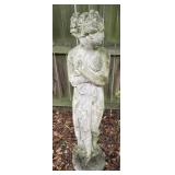 Concrete woman outdoor statue
