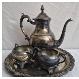 Vintage F.B. Rogers silver plated tea set