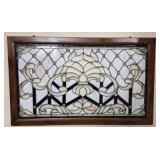 Stained glass window panel